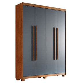 Guarda Roupa Solteiro Heros 4 Portas Com Pés Moderna